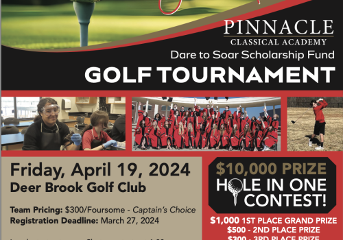 Register Today for the PCA Golf Tournament to raise funds for Pinnacle Scholarships!